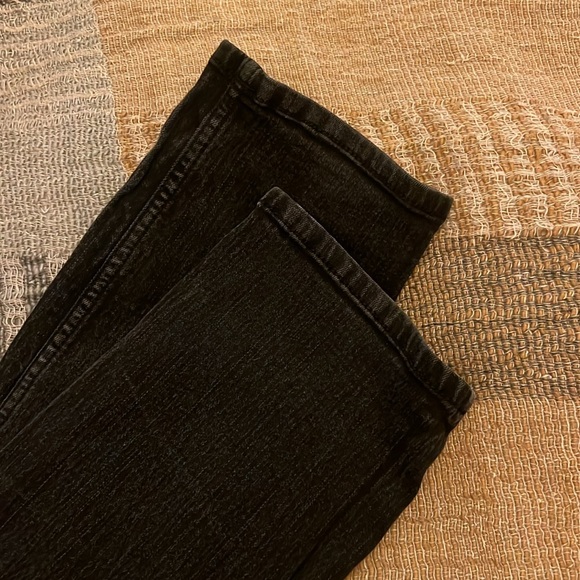 H&M Skinny Dark Grey Slight Fade Black Denim Jeans Jeggings - Picture 2 of 9